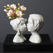 Vase Tête Baiser Romantique