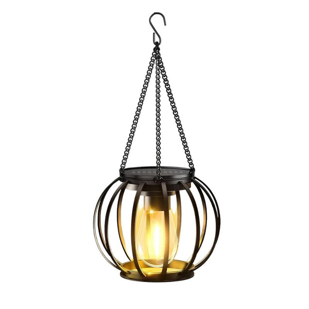 Lanternes Solaires Métal LED Suspendue Design Moderne