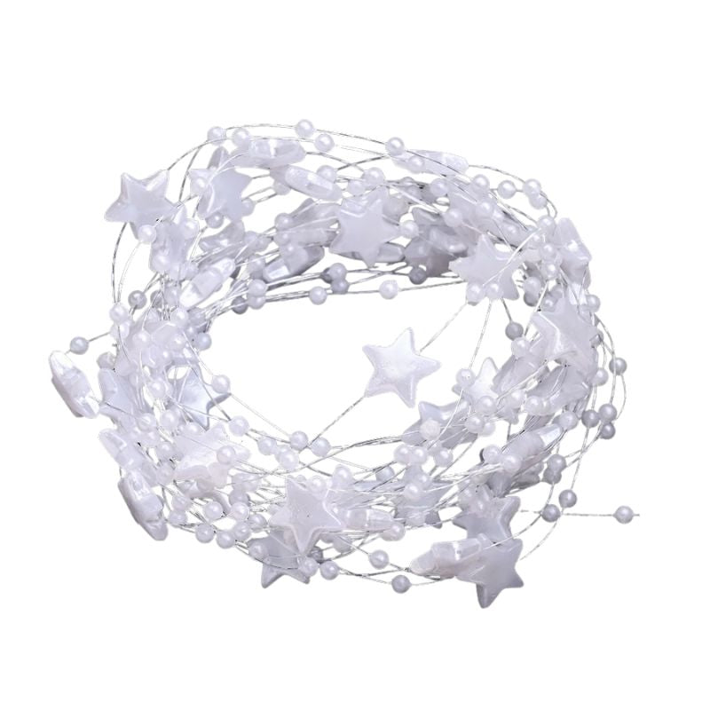 Décorations de Noël Chaînes de Perles Étincelantes