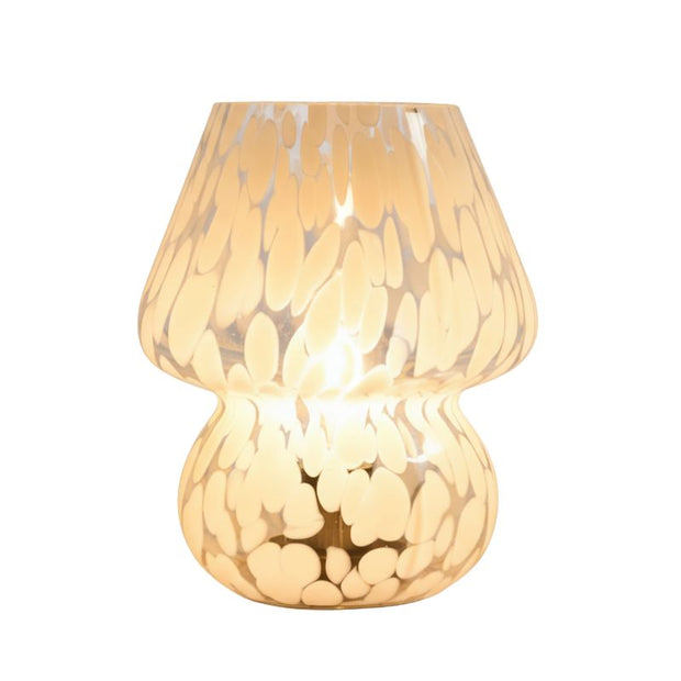 Lampe Champignon En Verre Soufflé À La Main