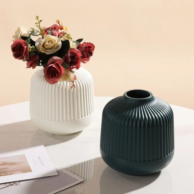Vase Maison à Bourgeons en Céramique