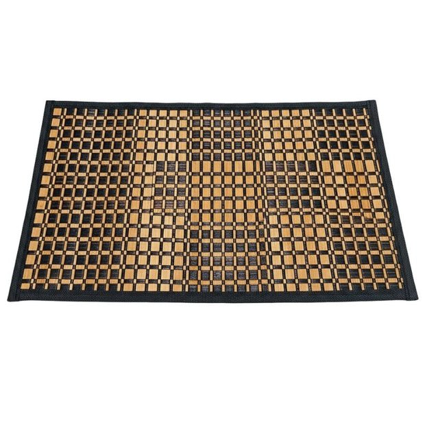 Set De Table Bambou Design Avec Bordure Noire