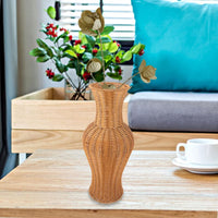 Vase en Osier de Style Pastoral