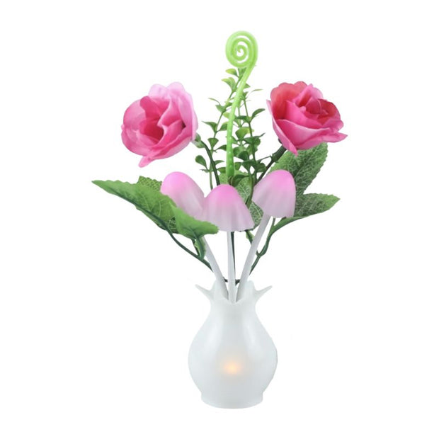 Lampe Champignon Enfant Décorative Avec Fleurs Lumineuses
