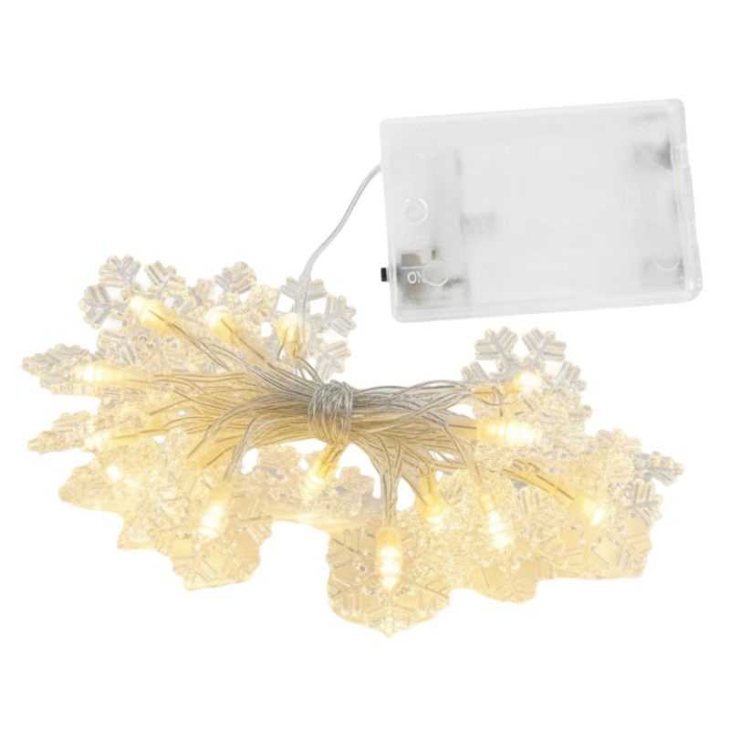 Guirlandes de Noël LED Flocons de Neige