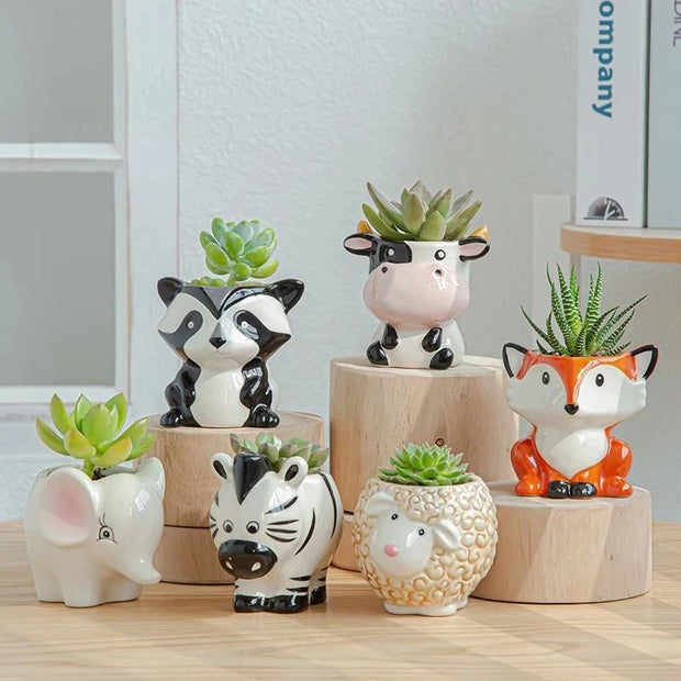 Vase en Céramique en Forme d'Animal