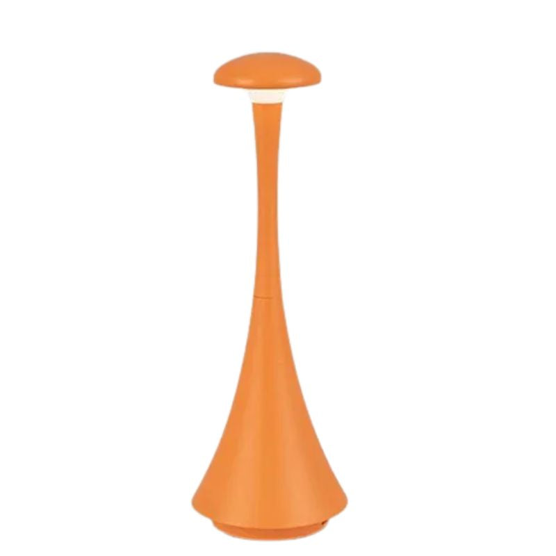 Lampe Champignon Orange Fine Et Élégante