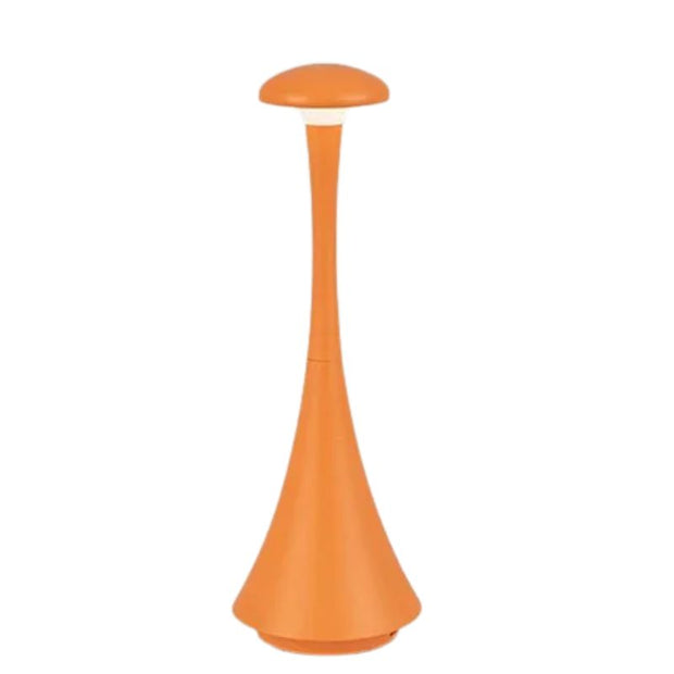Lampe Champignon Orange Fine Et Élégante