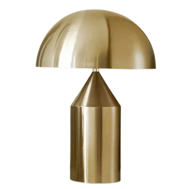Lampe Champignon Dorée Sculpturale Et Contemporaine