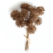 Fleur Artificielle Marron Avec Pompons Rigides