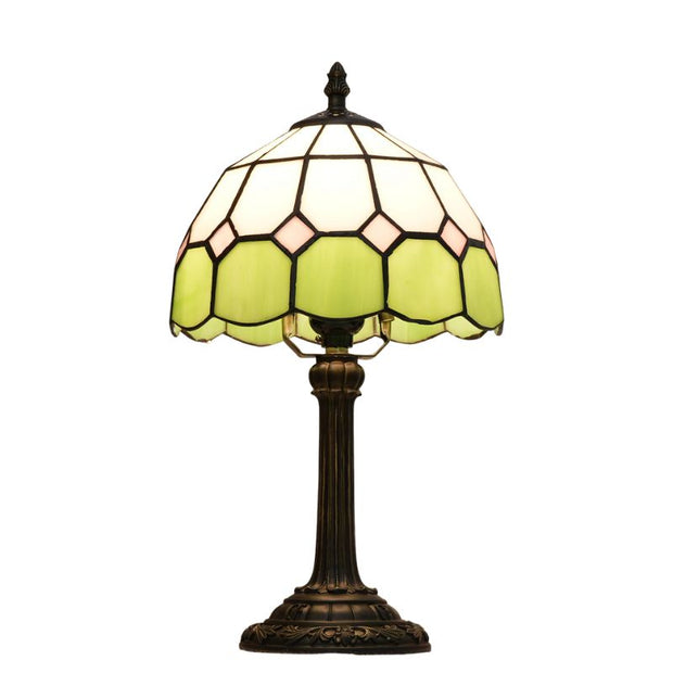 Lampe Champignon Gallé En Vitrail Style Méditerranéen