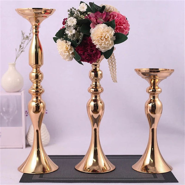 Vase Long en Métal pour Événement