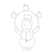 Décorations de Noël Bonhomme de Neige Lumineux