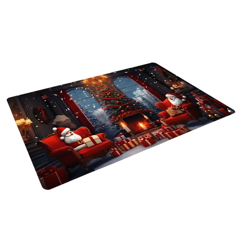 Décoration de Noël Tapis Motif Père Noël