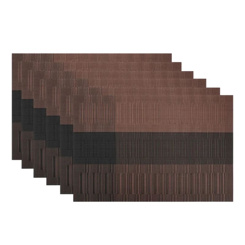 Set De Table Vinyle Dégradé Moderne Et Élégant 6 Pièces