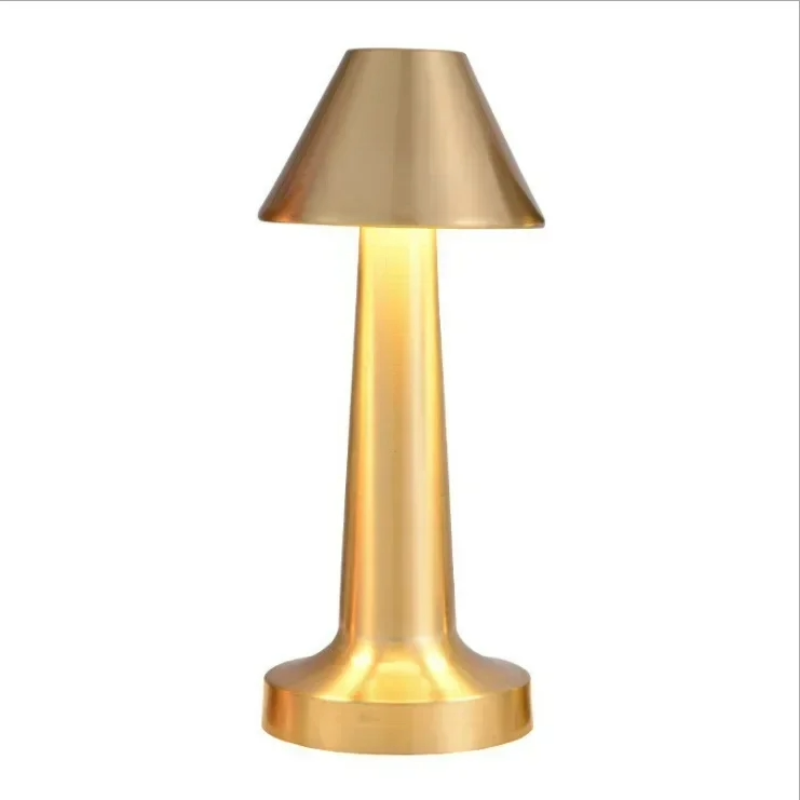 Lampe Champignon Dorée Élancée Et Moderne