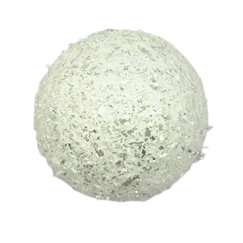 Décorations de Noël Boules Blanches Scintillantes