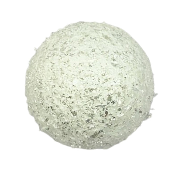 Décorations de Noël Boules Blanches Scintillantes