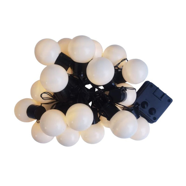 Guirlandes Guinguette Solaires Boules LED Lumineuses