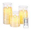 Bougies LED Rechargeables Avec Télécommande Lot de 3