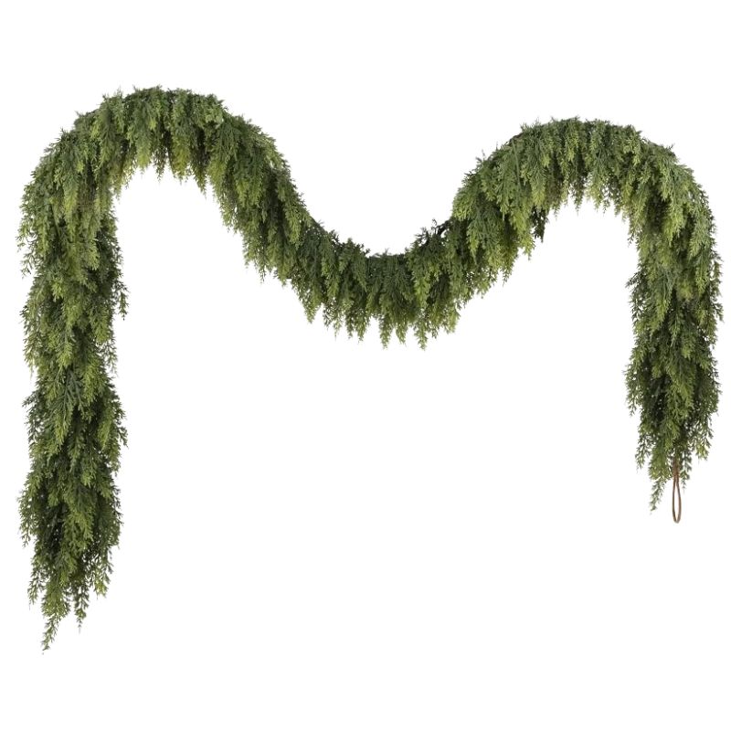 Décorations de Noël Guirlande de Feuillage Vert