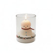 Décoration de Noël Bougie Bonhomme de Neige Parfumée
