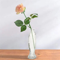 Vase Poisson en Verre Transparent pour Fleurs