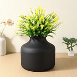 Vase Poser Rond en Fer Noir