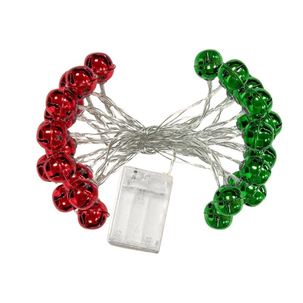 Décorations de Noël Guirlande en Cloches LED