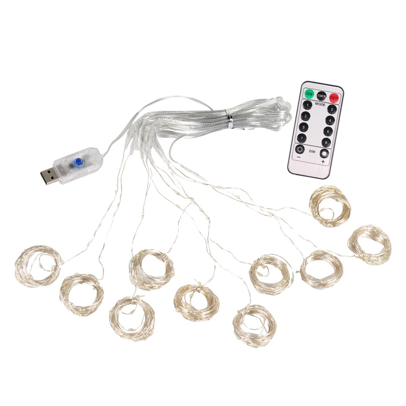 Rideaux Lumineux Guirlande LED Avec Télécommande