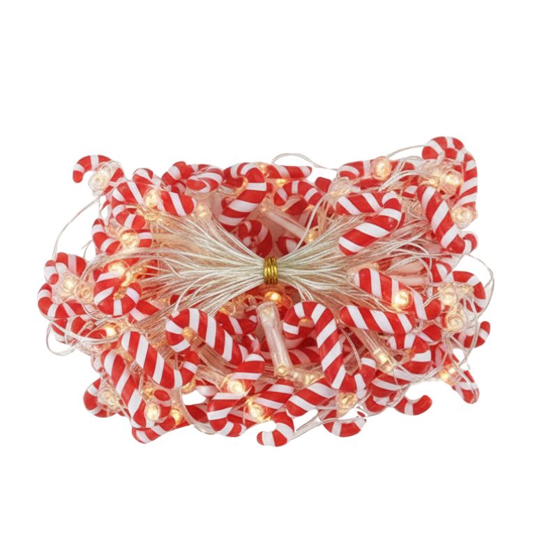 Guirlandes de Noël LED Sucre d’Orge