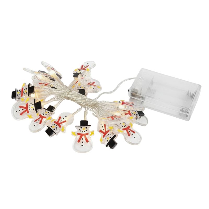 Guirlandes de Noël LED Bonhomme de Neige