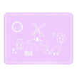Set De Table Silicone Enfant Violet Antidérapant Et Souple