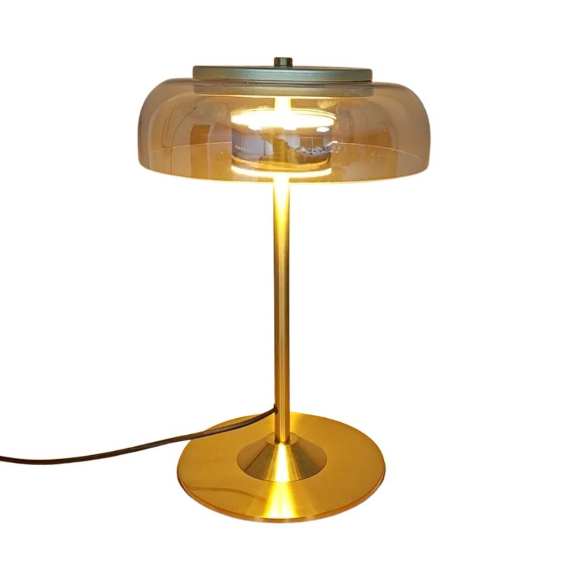 Lampe Champignon Dorée Design Moderne