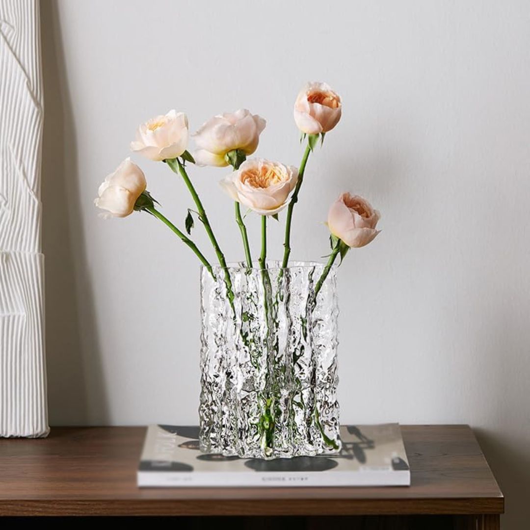 Vase en Cristal Glacier pour Fleurs