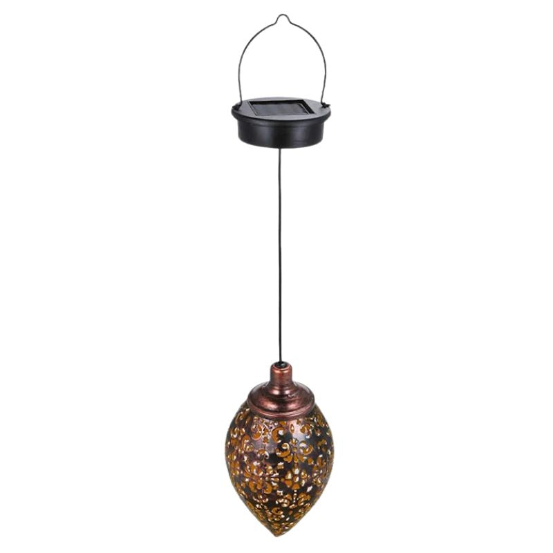 Luminaires Solaires Décoratifs Suspendus en Métal Ajouré