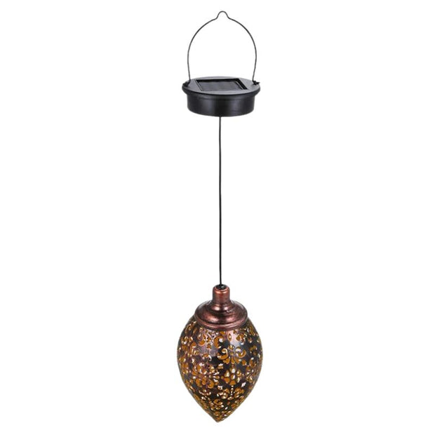 Luminaires Solaires Décoratifs Suspendus en Métal Ajouré