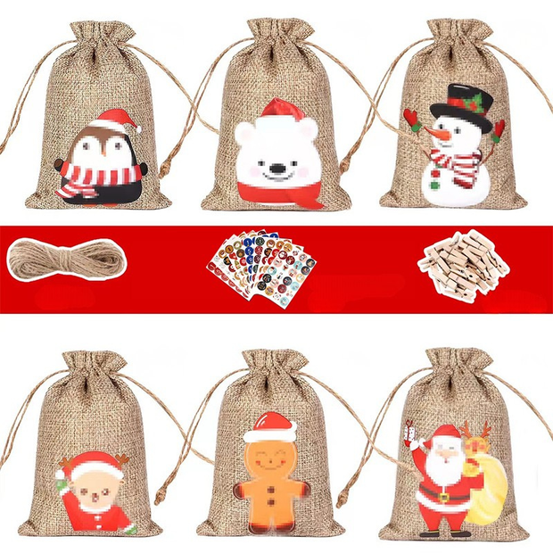 Calendrier De L’Avent Décoratif À Remplir Avec Petits Cadeaux