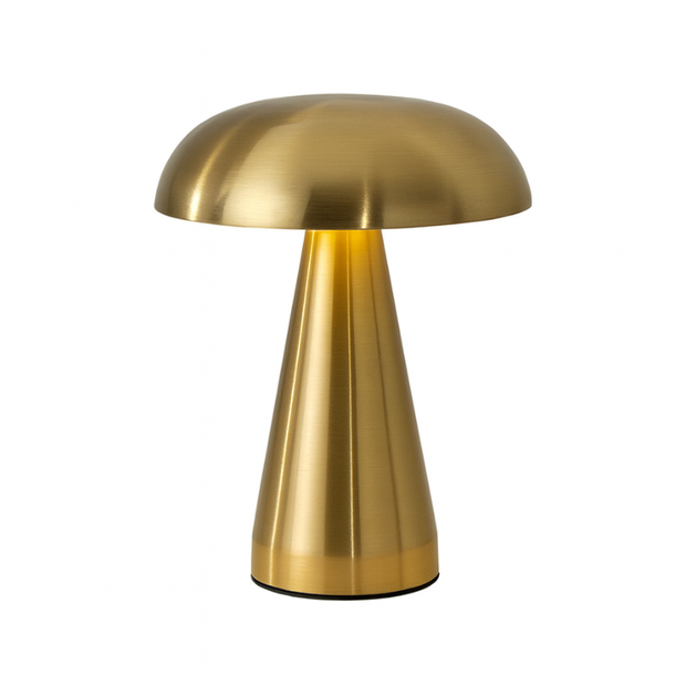 Lampe Champignon Dorée Sophistiquée