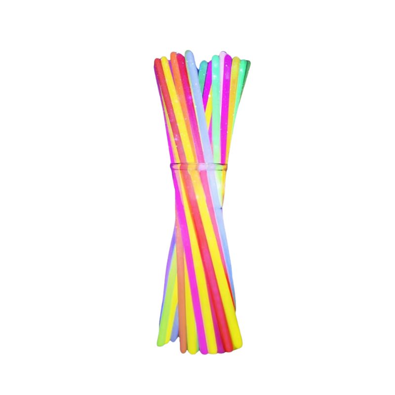 Bâtons Lumineux Fluorescents Multicolores Lot de 50