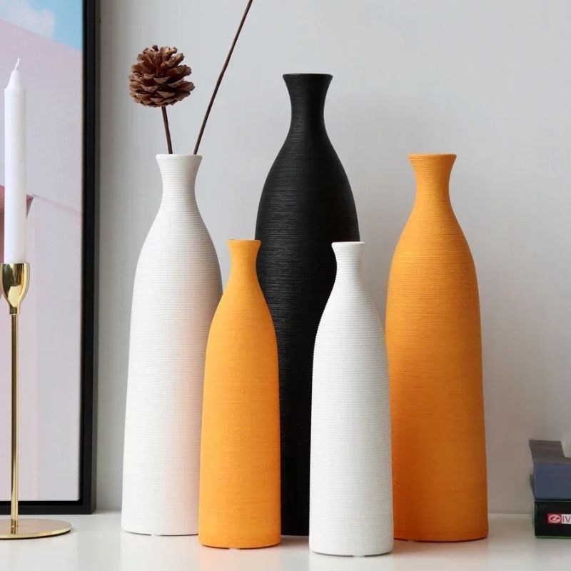 Vase de Table Haut en Céramique