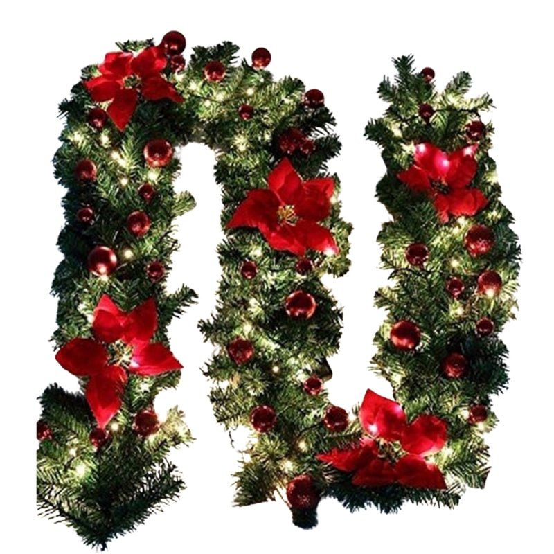 Guirlandes de Noël en Rotin avec Lumières LED