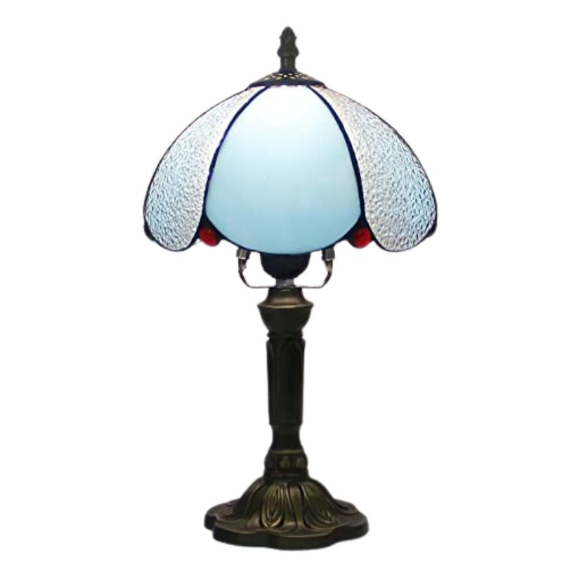 Lampe Champignon Gallé Bleue