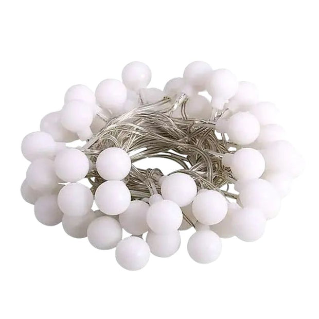 Guirlande LED Boules Blanches Ambiance Féérique