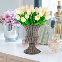 Vase Medicis Vintage en Fer pour Fleurs