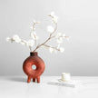 Vase en Terre Cuite Minimaliste Style Creux