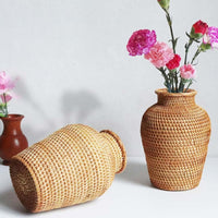 Vase en Osier pour Fleurs Sèches