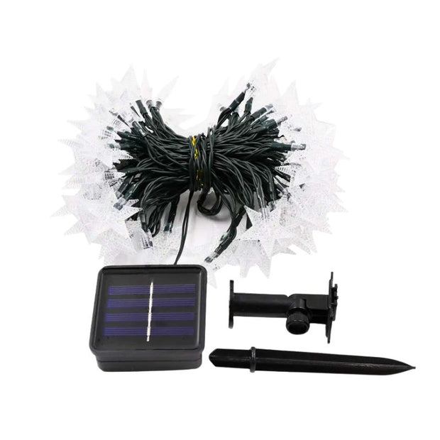 Guirlandes Solaires Étoiles Brillantes LED