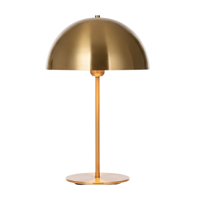 Lampe Champignon Dorée Avec Finition Métallique