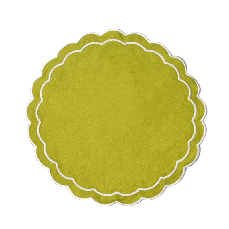 Set De Table En Coton Brodé Chic Et Élégant 10 Pièces